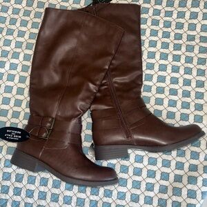 Style & Co. Dark Brown Heeled Boots